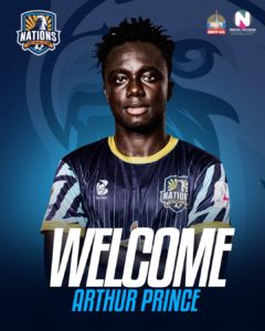 Talented midfielder Prince Arthur joins Nations FC after short stint in Europe