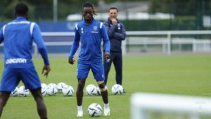 Ghana defender Gideon Mensah resumes training with AJ Auxerre teammates after injury scare