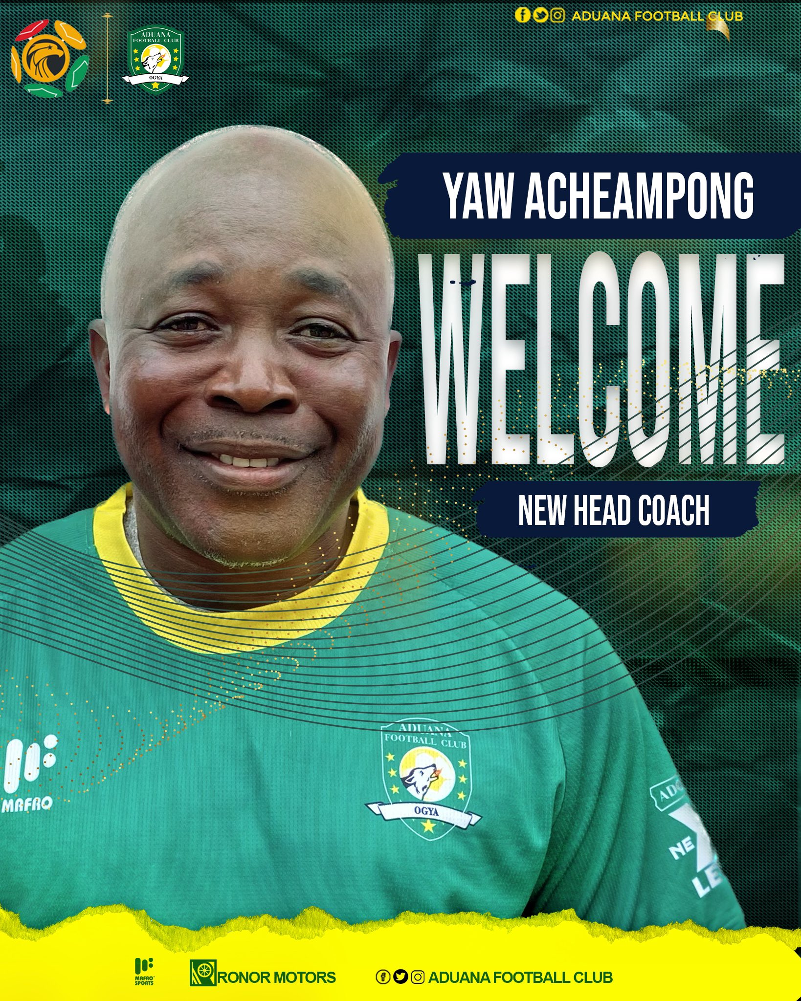 Aduana Stars appoint Yaw Acheampong as new head coach ahead of new season