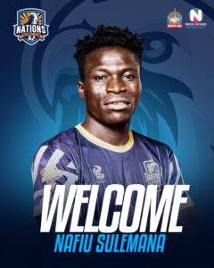 Nations FC announce the signing of winger Nafiu Sulemana