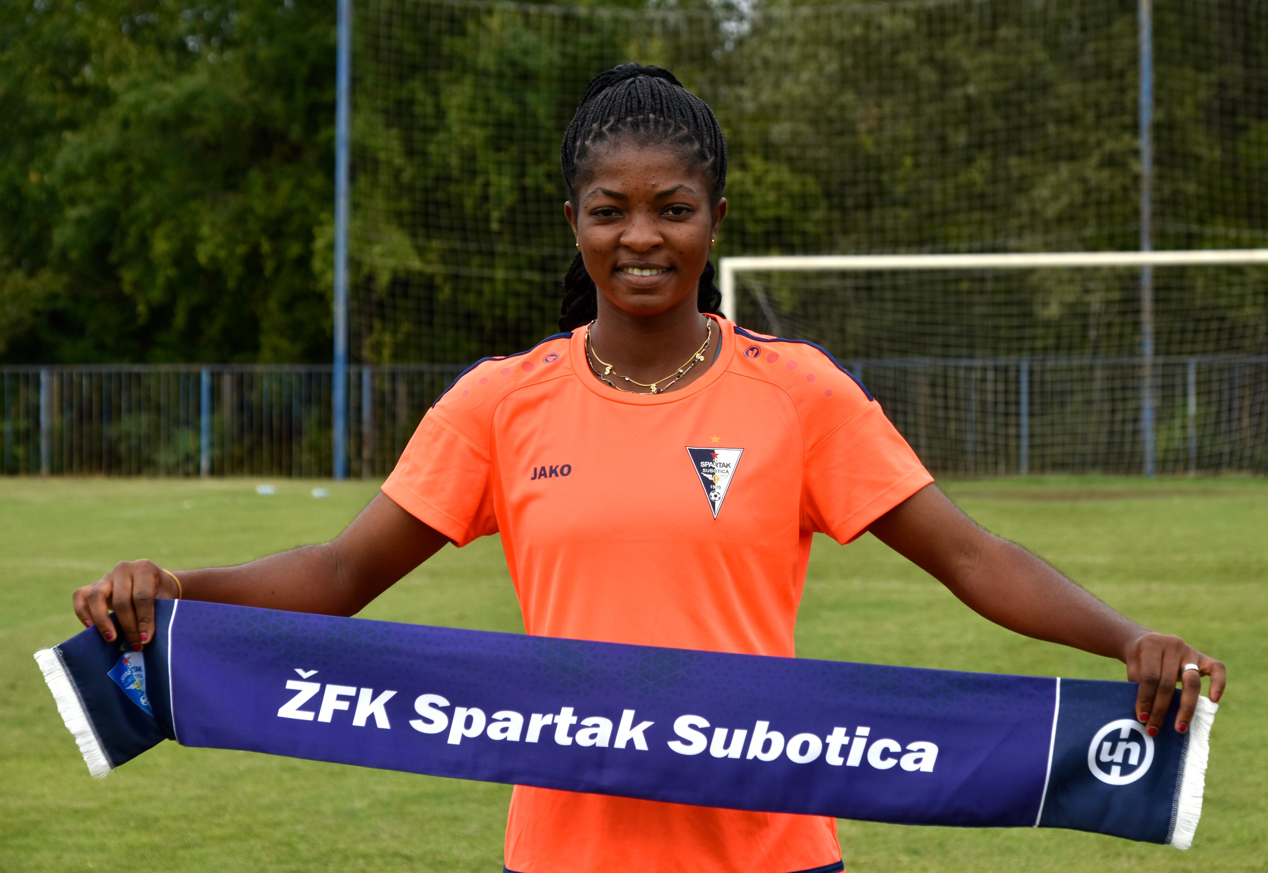 Serbian club ŽFK Spartak Subotica unveil Black Queens attacker Doris Boaduwaa as new signing