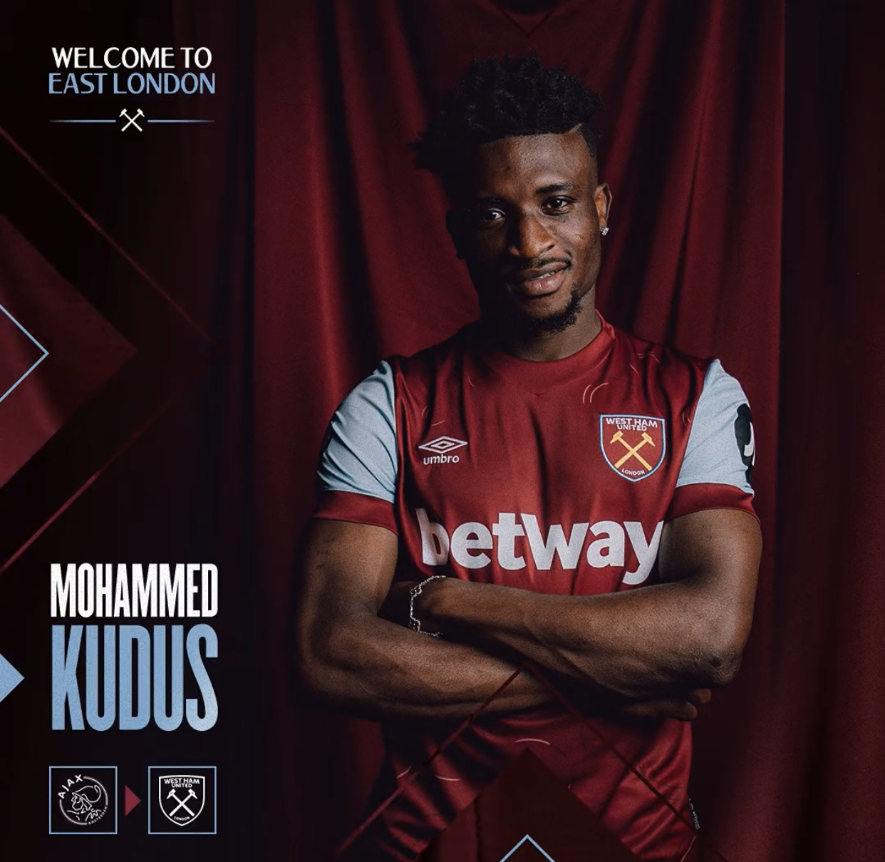 “We outside, abonten” - Watch West Ham United’s Ghana-inspired Mohammed Kudus unveiling video