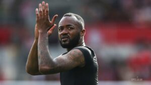 Ghana forward Jordan Ayew reacts to Crystal Palace stalemate at Brentford