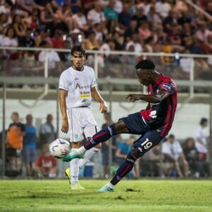 Ghanaian youngster Ibrahim Sulemana features for Cagliari in home defeat to Inter Milan