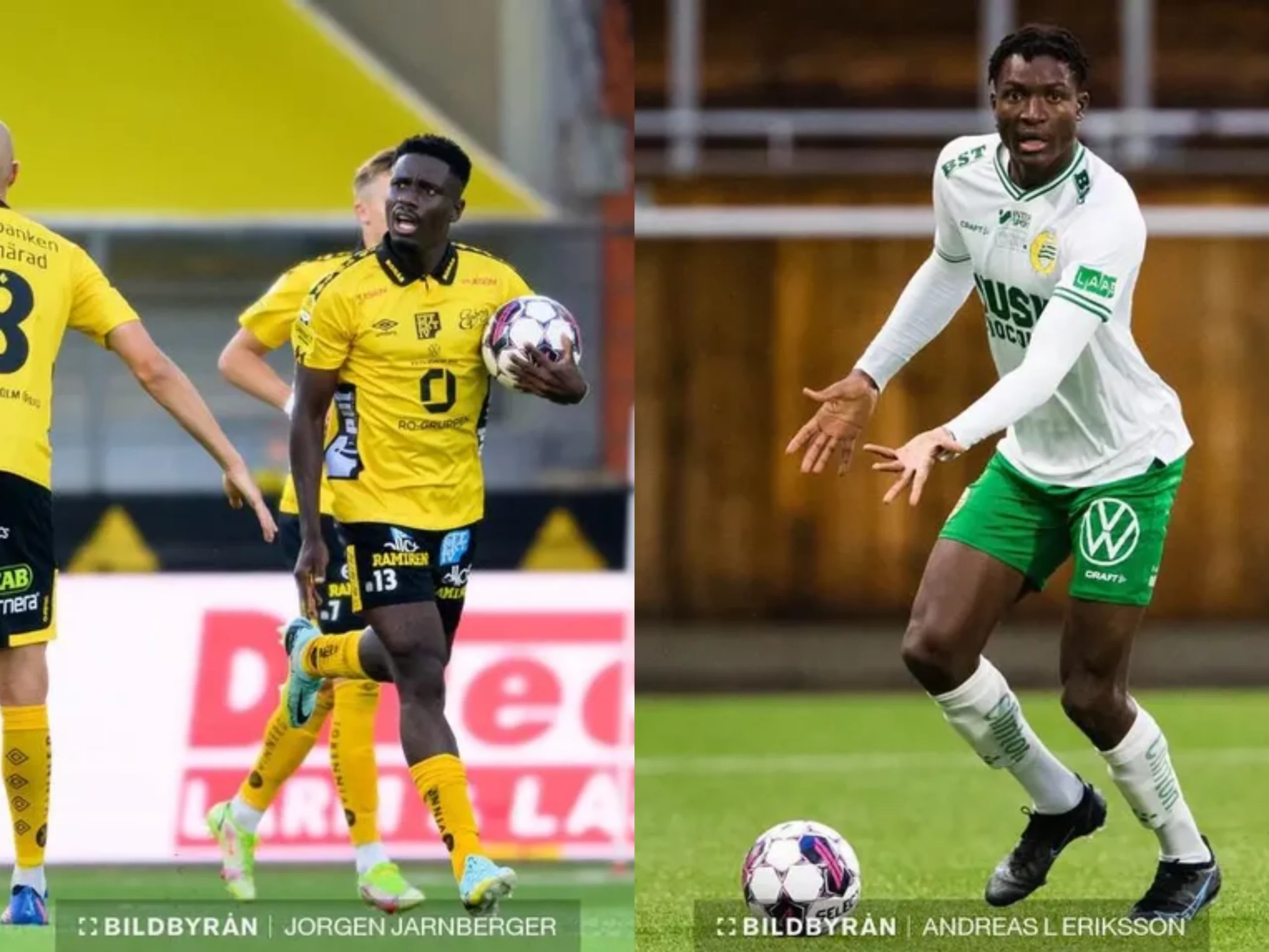 Michael Baidoo and Nathaniel Adjei named in Swedish Allsvenskan team of the week