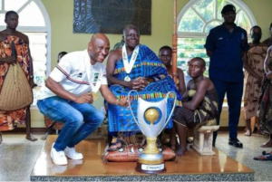 Don't be interested in winning trophies now but build a formidable team - Otumfuo tells Prosper Narteh Ogum