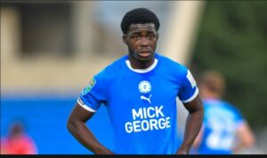 Ghanaian forward Kwame Poku hits target as Peterborough United suffer defeat against Derby County in England