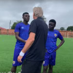 New Hearts of Oak Technical Director Rene Hiddink meets players for the first time