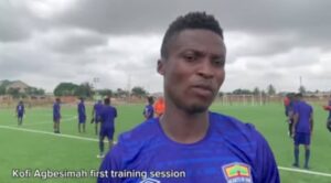 Hearts of Oak new signing Kofi Agbesimah rallies support ahead of new GPL season