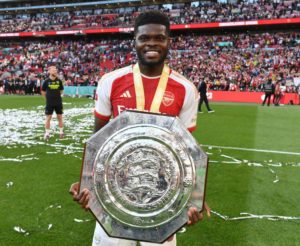 Ghana star Thomas Partey shares excitement after winning first silverware with Arsenal