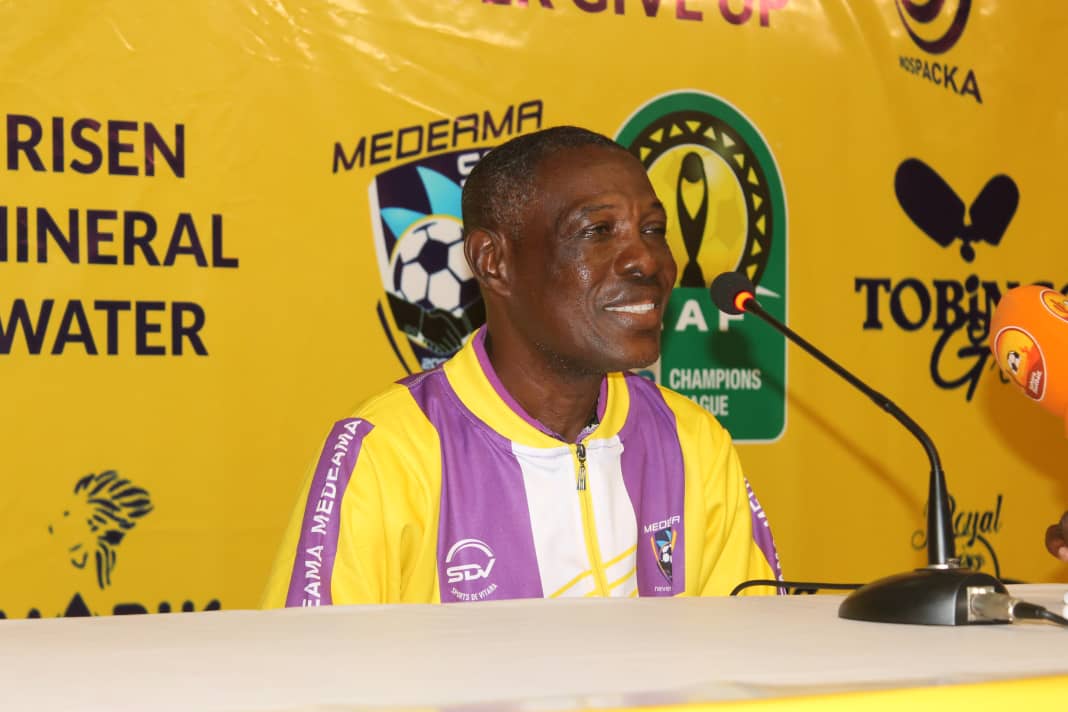 I have to ensure Medeama SC advances to group stage of CAF Champions League – Coach Evans Adotey