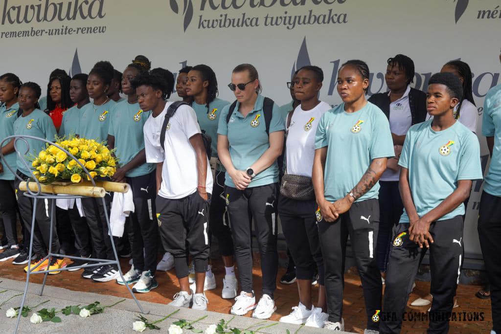 Pictures: Black Queens tour Kigali Genocide Memorial Museum after WAFCON qualifier game against Rwanda