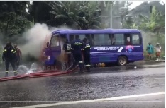 Berry Ladies team bus catches fire on its way to Kyebi for Women’s League Super Cup