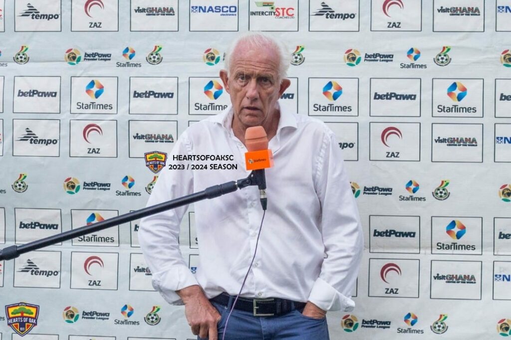 A lot of players are coming back from injury - Hearts of Oak coach Martin Koopman on player selection