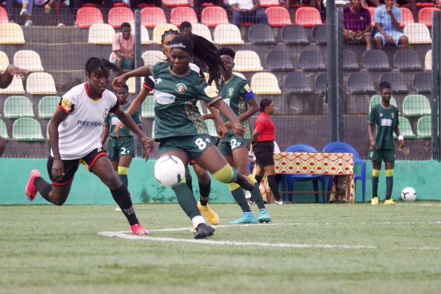 Abdulai Mukarama scores first goal for Hasaacas Ladies against Dreamz Ladies
