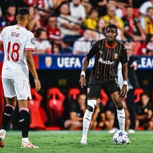 Ghana midfielder Salis Abdul Samed reacts after making first Champions League appearance