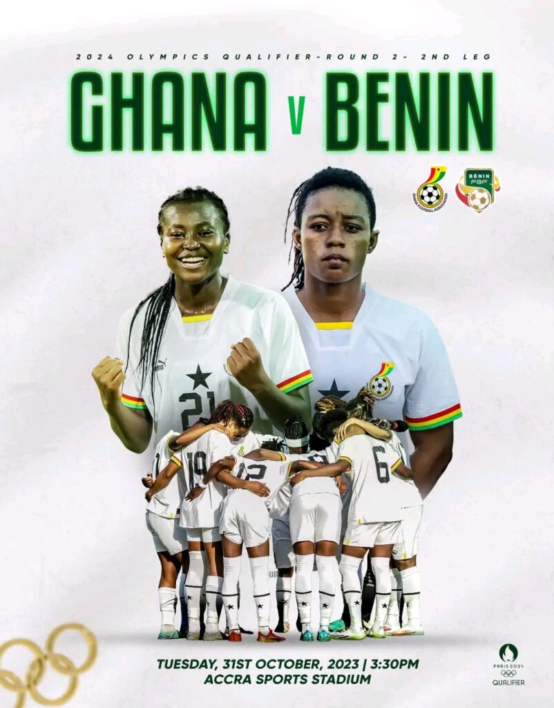 2024 Olympics qualifiers: Black Queens take on Benin in second leg clash at Accra Sports Stadium