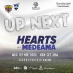 2023/24 Ghana Premier League: Week 8 Match Preview – Hearts of Oak vs. Medeama