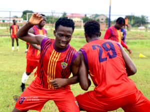 PHOTOS: Inconsistent Hearts of Oak step up training as part of preparations for Dreams FC showdown