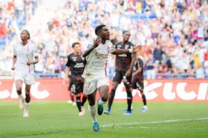 Ghana forward Ernest Nuamah rallies Lyon teammates to keep pushing after draw with Lorient