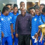 Ampem Darkoa Ladies FC visits President Akufo Addo ahead of their Champions League campaign