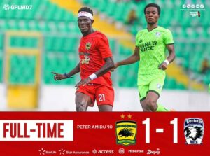 2023/24 Ghana Premier League: Week 7 Match Report- Asante Kotoko share spoils with Bechem United in Kumasi