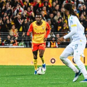 Ghana midfielder Salis Abdul Samed reacts after RC Lens’ emphatic win over Nantes in French Ligue 1