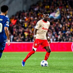 Ghana midfielder Salis Abdul Samed reacts as RC Lens settles for draw against PSV Eindhoven in Champions League