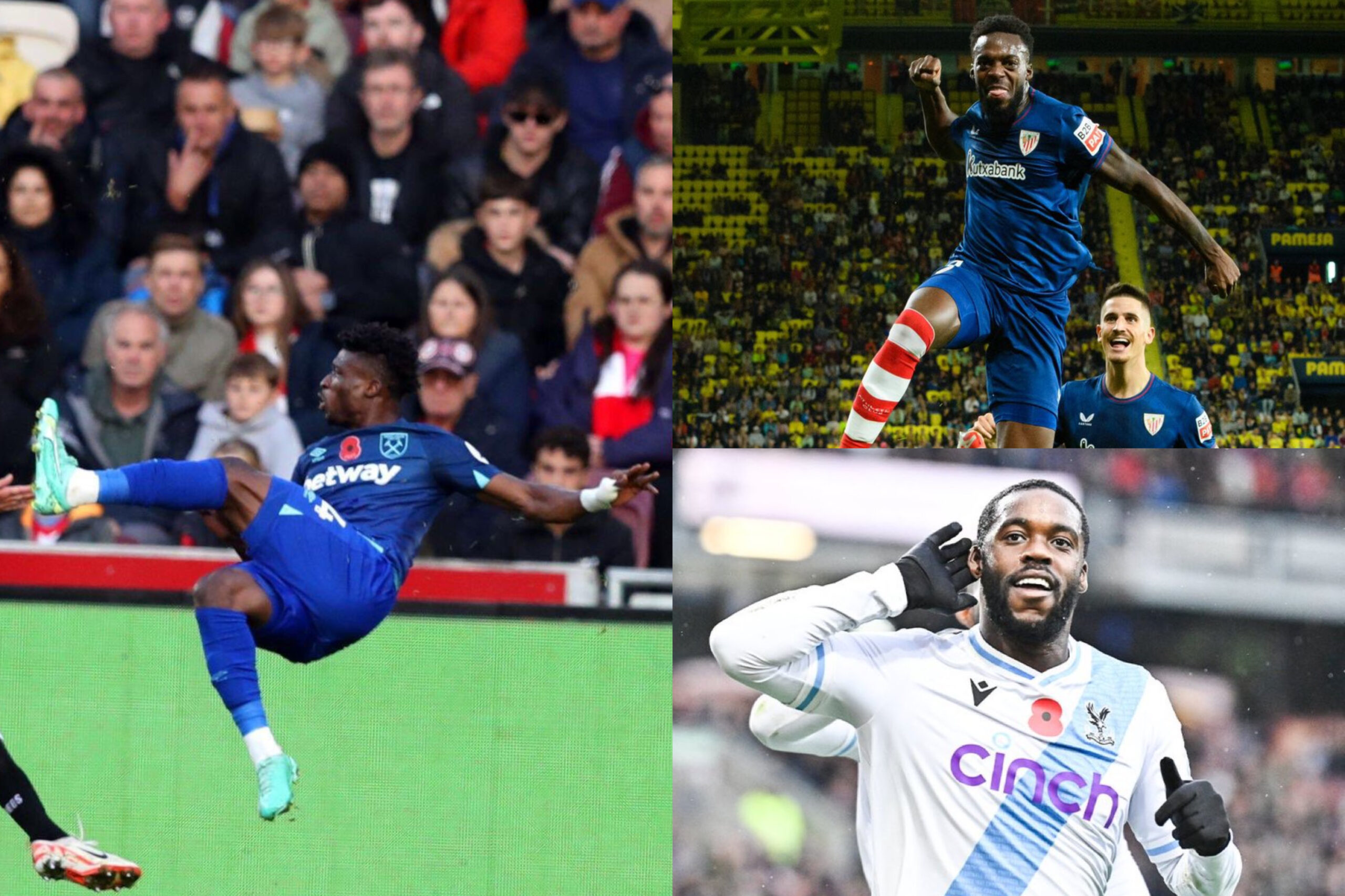 Ghanaian players abroad: Mohammed Kudus, Inaki Williams score stunners as Jeffrey Schlupp goal guides Palace to victory