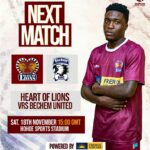 2023/24 Ghana Premier League: Week 11 Match Preview – Heart of Lions vs. Bechem United