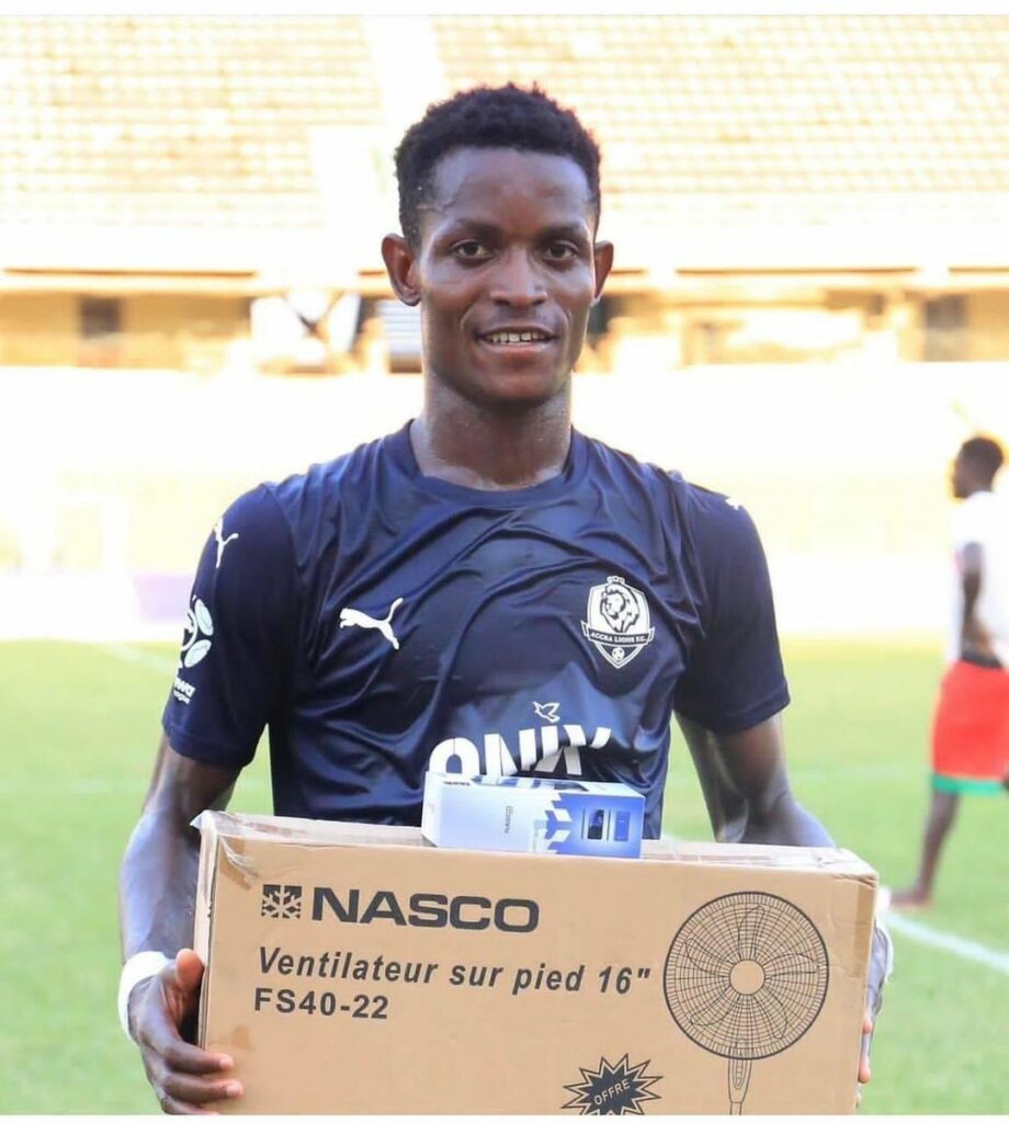 Ali Mohammed named man of the match in Accra Lion’s win against Karela United