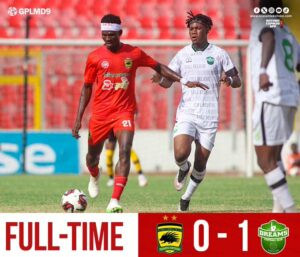 2023/24 Ghana Premier League: Week 9 Match Report – Dreams FC stun Asante Kotoko in Kumasi