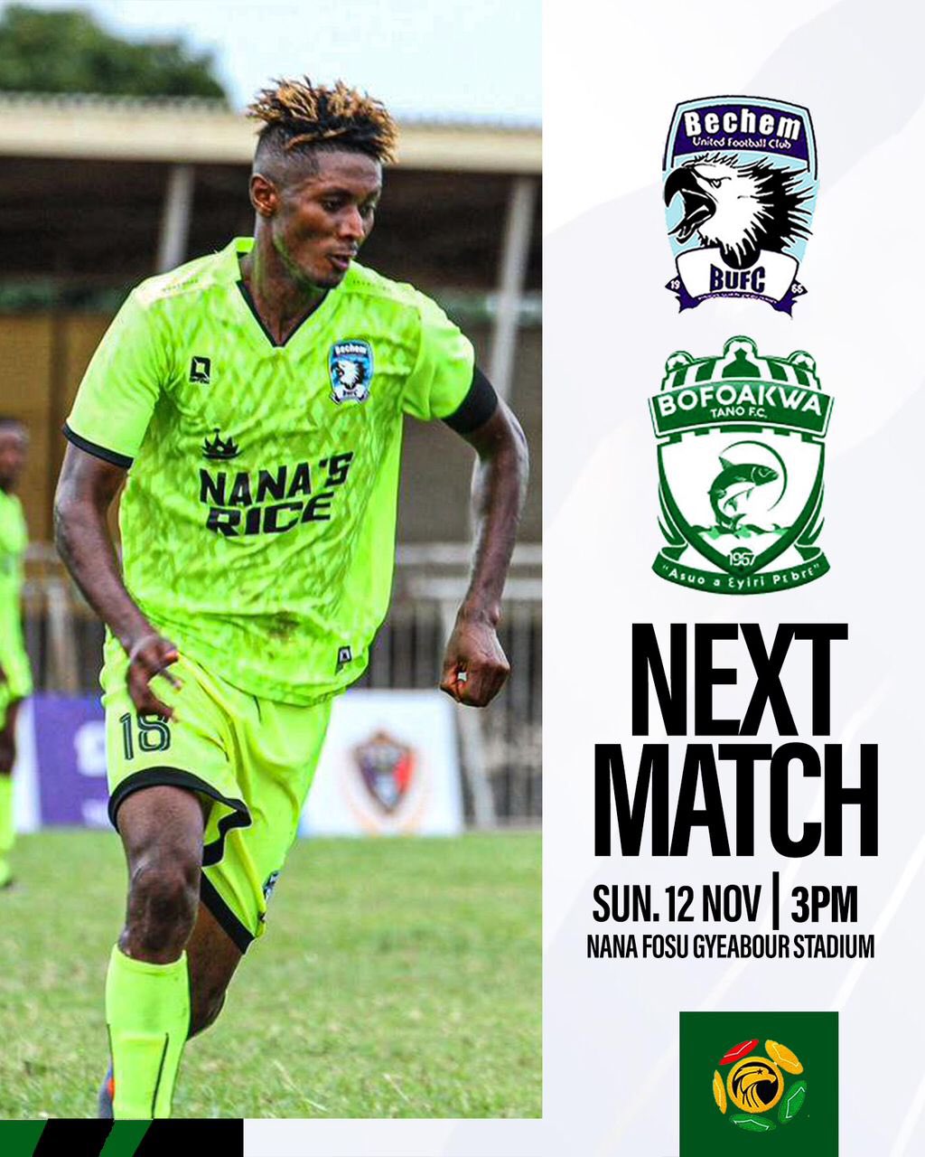 2023/24 Ghana Premier League Week 10: Bechem United v Bofoakwa Tano preview
