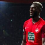 Ghana's Richmond Tachie scores to help Kaiserslautern beat Koln in the DFB Pokal