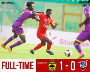 2023/24 Ghana Premier League: Week 11 Match Report – Kotoko end losing run with narrow win over Medeama