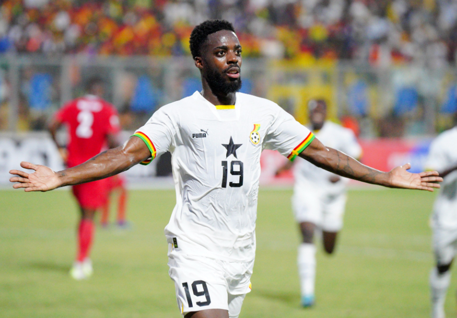 Inaki Williams celebrates Ghana's last-minute 2-1 victory over Mali in 2026 World Cup qualifiers