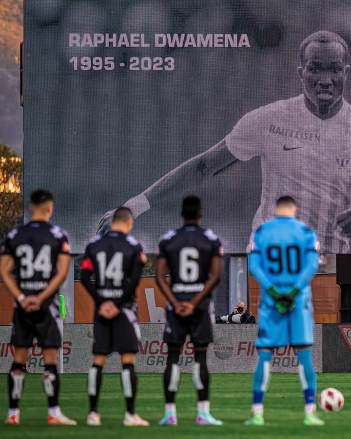 Swiss side FC Zurich pay tribute to former striker Raphael Dwamena