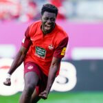 Ghana forward Ragnar Ache scores for FC Kaiserslautern in defeat to Elversberg