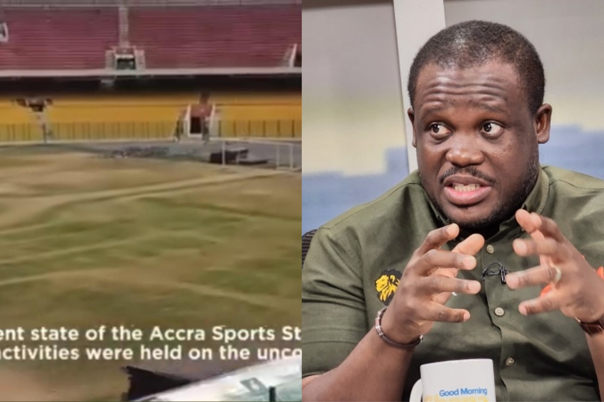 “You don’t sound intelligent” - Sam George to people calling out Stonebwoy for destroying Accra Sports Stadium pitch