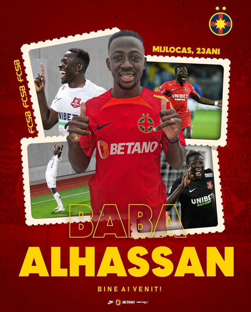Official: Baba Alhassan seals move to FC Steaua Bucuresti