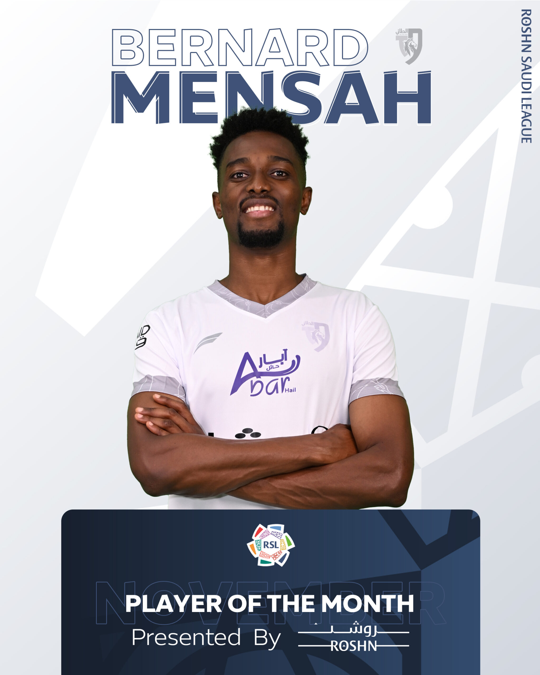 Ghana's Bernard Mensah voted Saudi Pro League November Player of the Month