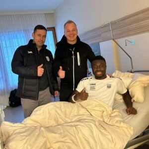 Ghanaian forward Ibrahim Mustapha undergoes successful surgery at LASK, set to be out for weeks