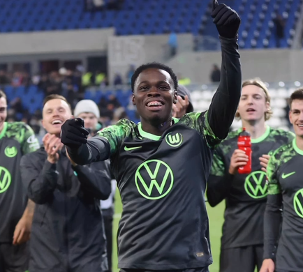 Ghanaian youngster Kofi Jeremy Amoako makes his Bundesliga debut for VfL Wolfsburg