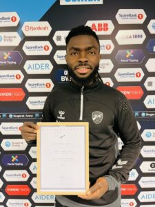 Ghanaian midfielder Leonard Owusu named Odds BK Player of the Season