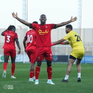 Ghanaian forward Sadat Karim scores brace for Al-Qaisumah in defeat against Jeddah in Saudi Arabia