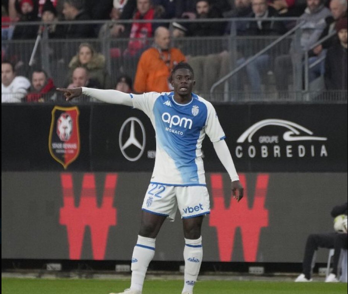 Ghana defender Mohammed Salisu makes AS Monaco debut in a 2-1 win against Stade Rennes