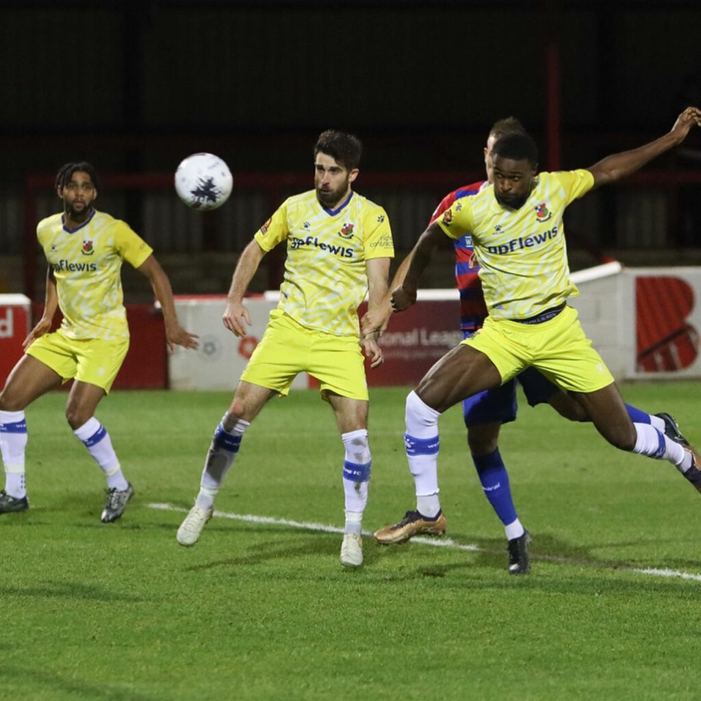 Ghanaian striker Sean Adarkwa scores in Wealdstone’s draw with Aldershot Town