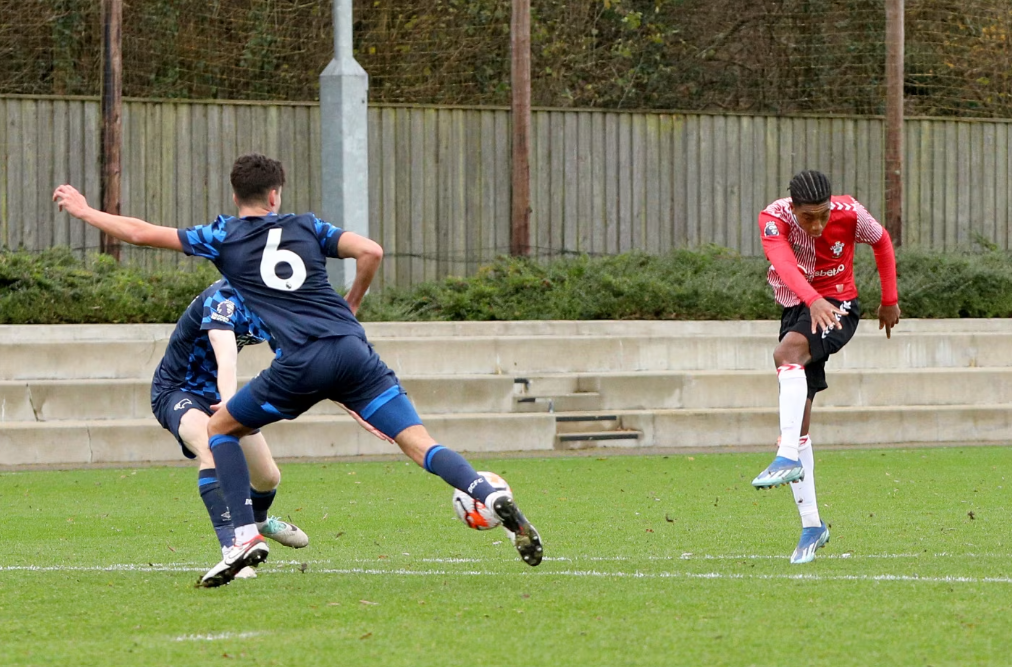 Ghanaian youngster Samuel Amo-Ameyaw scores in Southampton U-21's win against Derby