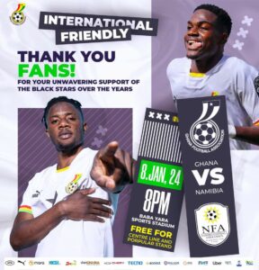 Ghana vs. Namibia: GFA announce free Popular Stand and Centre Line access for fans