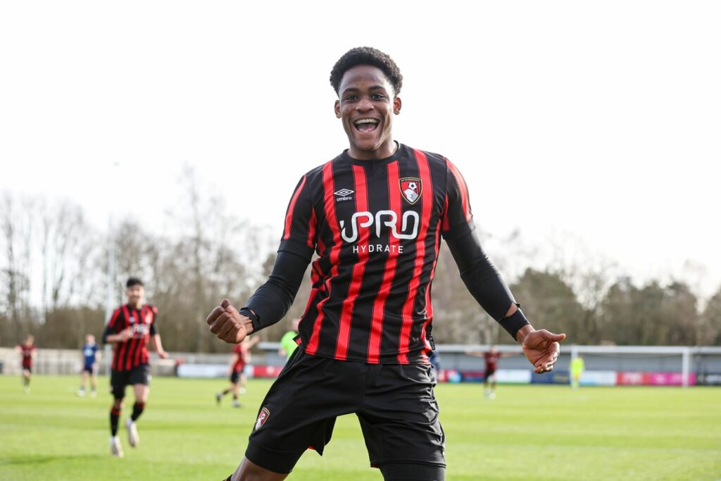 Ghanaian youngster Daniel Adu-Adjei scores twice for Bournemouth u-21 against Charlton Athletic